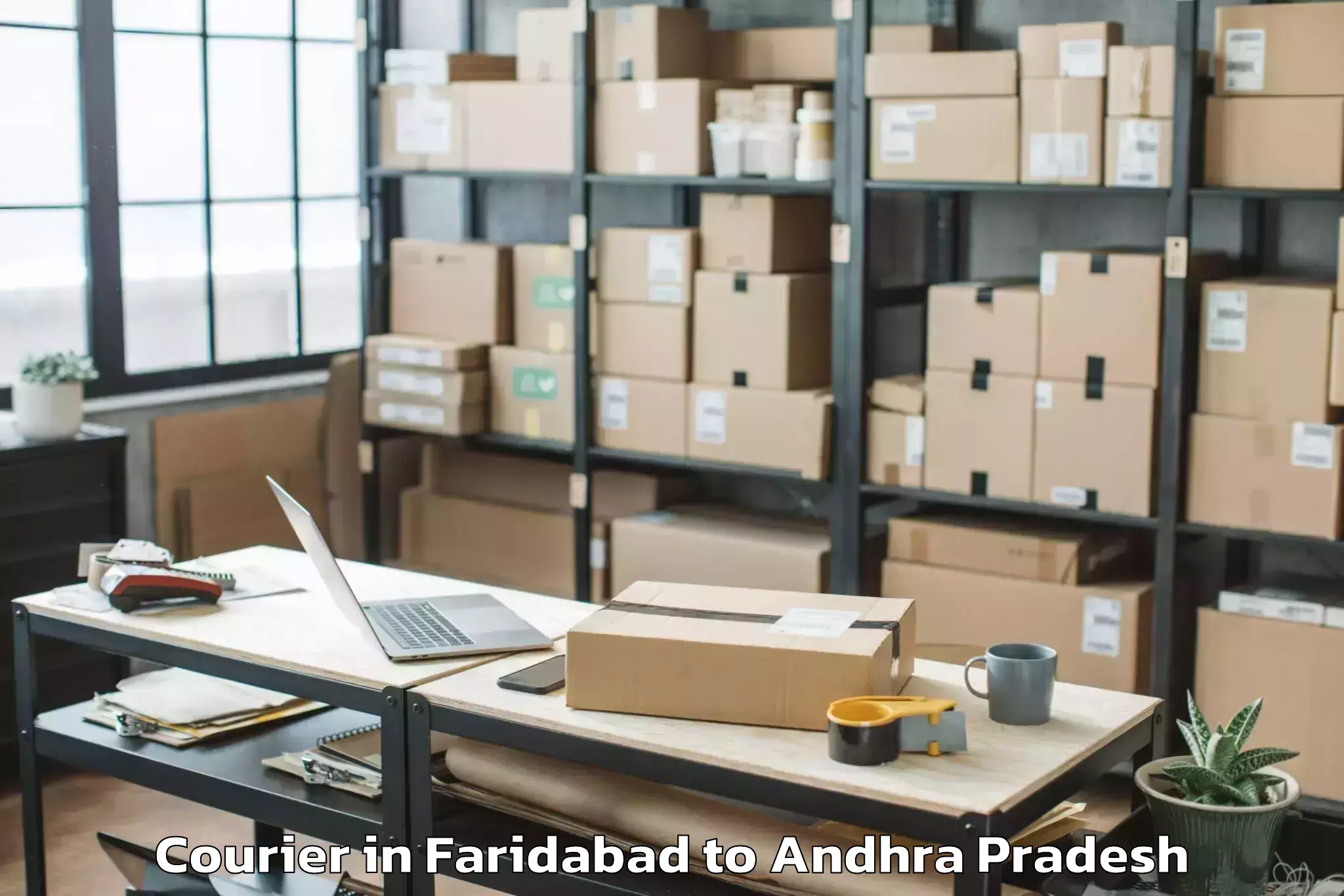 Top Faridabad to Reddivaripalle Courier Available